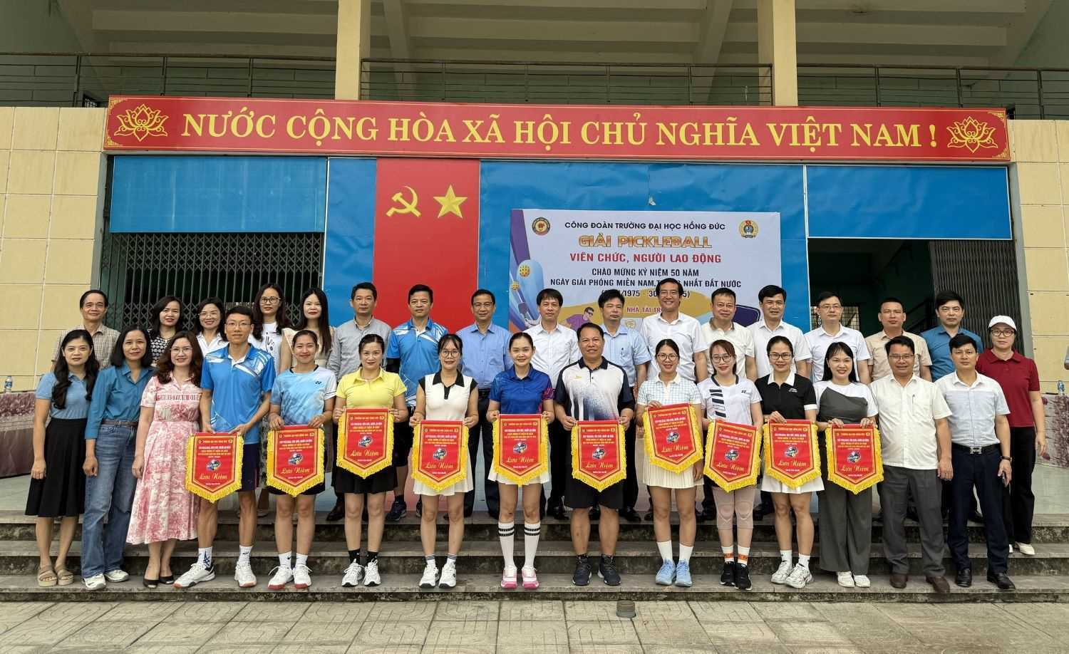 "Giải Pickleball viên chức, người lao động Trường Đại học Hồng Đức năm học 2024-2025": Sân chơi gắn kết, lan toả tinh thần thể thao